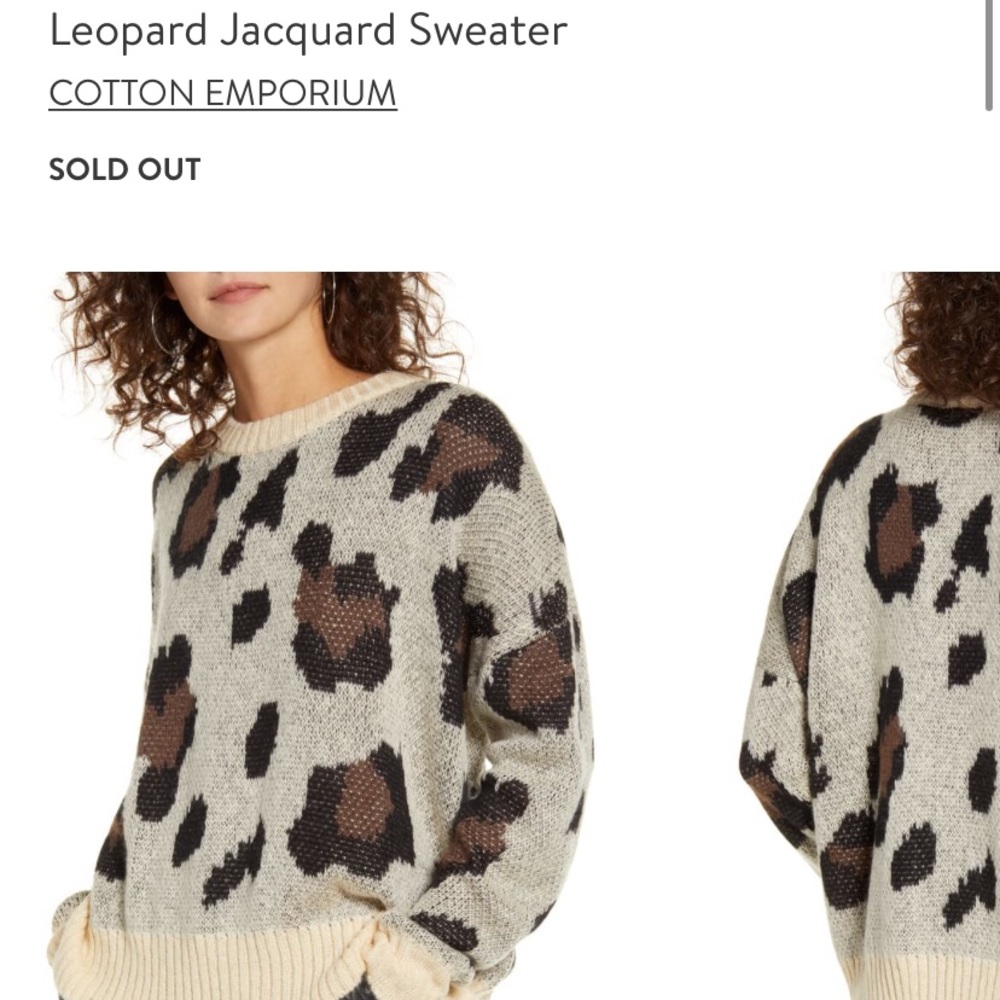 Nordstrom Leopard Print Sweater